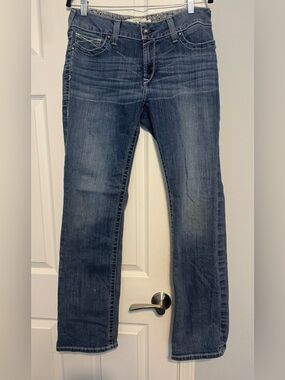 Ariat Women's Boot-Cut Jeans in Dark Blue Denim
